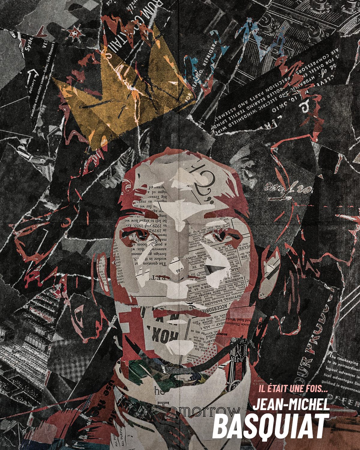 photocollage Basquiat
