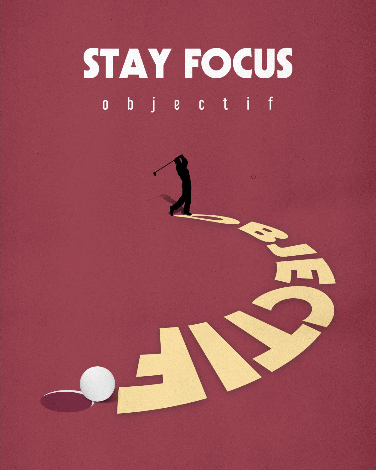 STAY FOCUS TYPO PERSPECTIVE