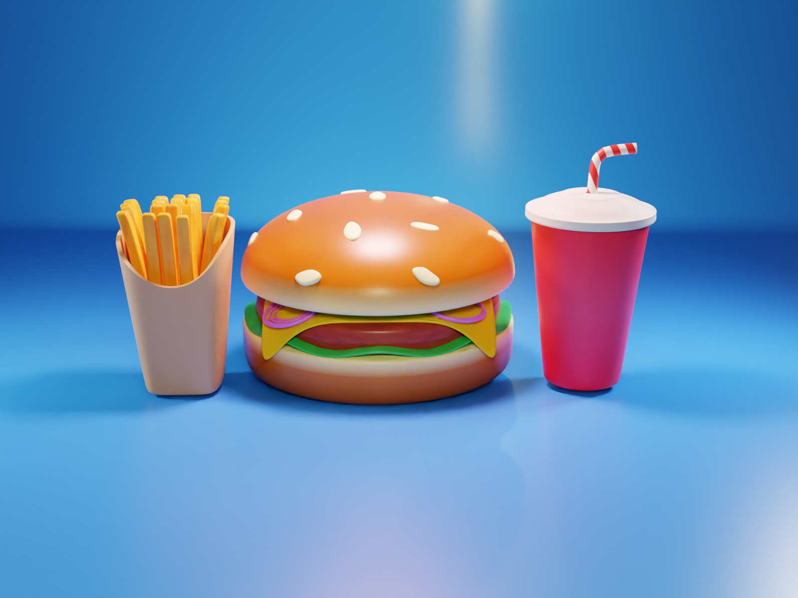 Burger Modélisation & Rendu 3D