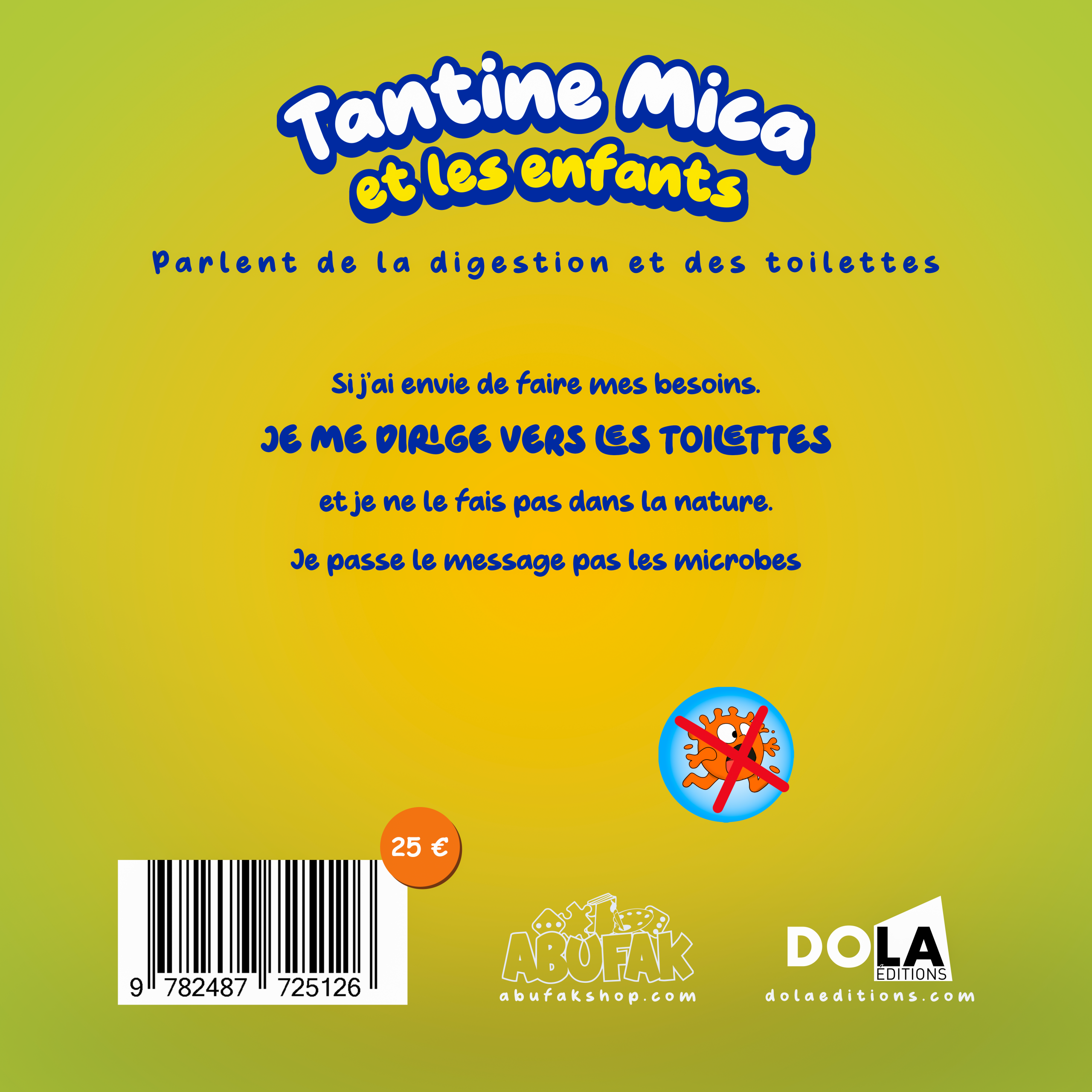 BD la digestion et les toilettes Tantine Mica et les enfants Adaptation Éditoriale